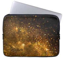 Aangepaste naam Glitter-laptophoezen Laptop Sleeve