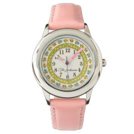 Aangepaste naam Glitter Strap Kinder horloge