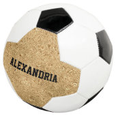 Aangepaste naam Gold Glitter Folie Sparkle Voetbal (Drie kwart)