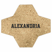 Aangepaste naam Gold Glitter Folie Sparkle Voetbal (Enkel)