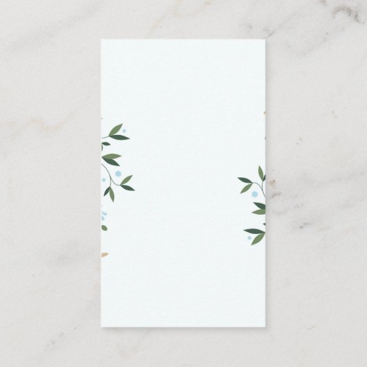 Aangepaste naam Gold Modern 50e verjaardag Informatiekaartje (Achterkant)