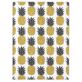 Aangepaste naam Gold Pineapple Padfolio Mini Clipb Klembord (Achterkant)