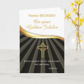 Aangepaste naam Golden Jubilee 50 jaar Jubileum Kaart (Gele Bloem)