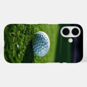 Aangepaste Naam Golf Ball op Grass Case-Mate iPhone Case (Achterkant (horizontaal))