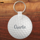 Aangepaste naam Golf Ball Sleutelhanger (Achterkant)