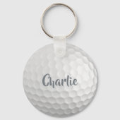 Aangepaste naam Golf Ball Sleutelhanger (Achterkant)