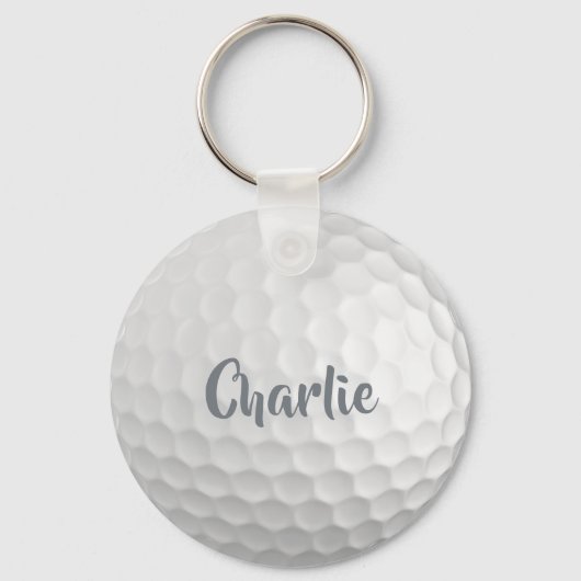 Aangepaste naam Golf Ball Sleutelhanger (Achterkant)