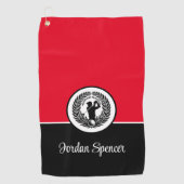 Aangepaste Naam Golf Handdoek (Voorkant)