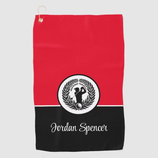 Aangepaste Naam Golf Handdoek (Voorkant)