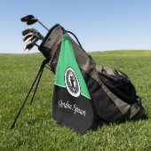 Aangepaste Naam Golf Handdoek (Groen)