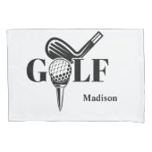 Aangepaste naam golf kussensloop (Voorkant)
