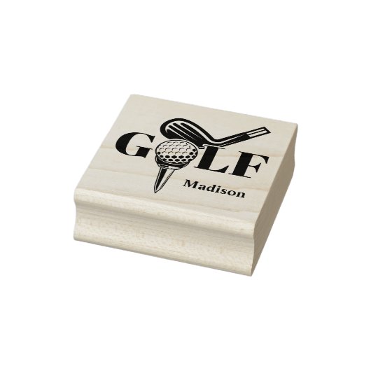 Aangepaste Naam Golf Rubberstempel (Stempel)