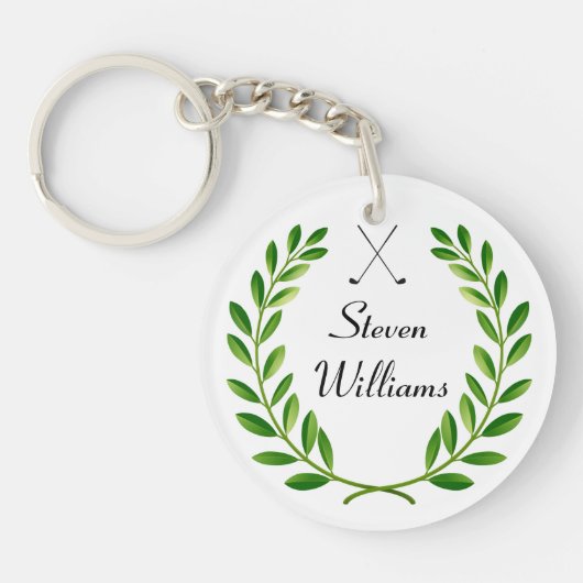 Aangepaste naam Golf-Sleutelhanger Sleutelhanger (Voorkant)