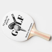 Aangepaste Naam Golf Tafeltennisbatje (Zijkant)