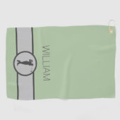 Aangepaste naam Golfer-cadeaus Golfhanddoek (Horizontaal)