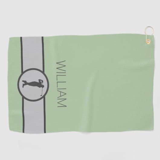 Aangepaste naam Golfer-cadeaus Golfhanddoek (Horizontaal)