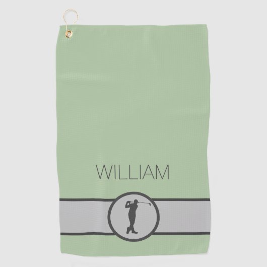 Aangepaste naam Golfer-cadeaus Golfhanddoek (Voorkant)