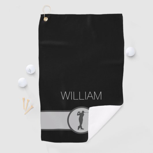 Aangepaste naam Golfer-cadeaus Golfhanddoek (Insitu)