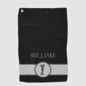 Aangepaste naam Golfer-cadeaus Golfhanddoek (Voorkant)