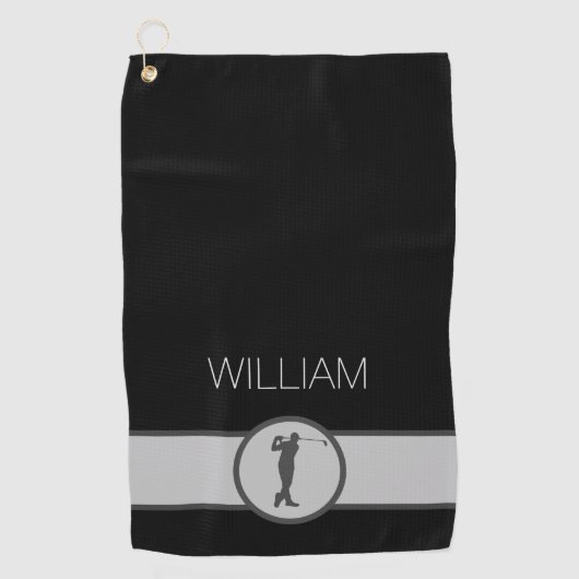 Aangepaste naam Golfer-cadeaus Golfhanddoek (Voorkant)