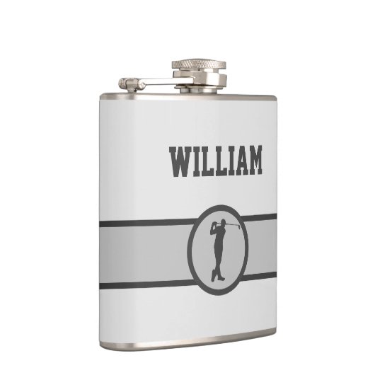 Aangepaste naam Golfer-cadeaus Heupfles (Rechts)