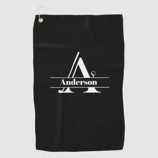 Aangepaste naam golfhanddoek (Voorkant)