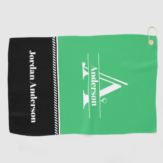 Aangepaste naam golfhanddoek (Horizontaal)