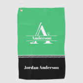 Aangepaste naam golfhanddoek (Voorkant)