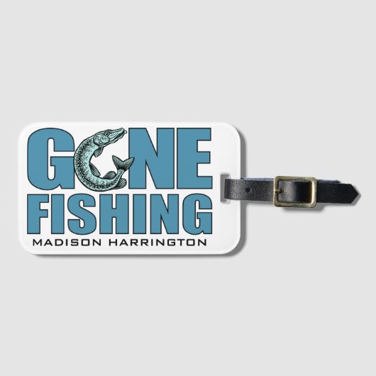 Aangepaste naam GONE GEVIST Bagagelabel (Voorkant (horizontaal))