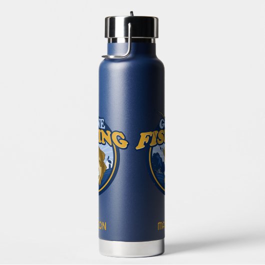 Aangepaste naam "Gone Gevist" Waterfles (Rechts)