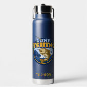 Aangepaste naam "Gone Gevist" Waterfles (Voorkant)