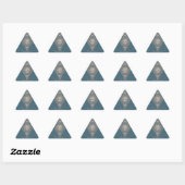 Aangepaste Naam Goud Blauwgroen Abstract Siermanda Sticker (Vel)