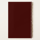 Aangepaste naam Goud Blush Roze Rozen Letter A Rec Notitieboek (Achterkant)