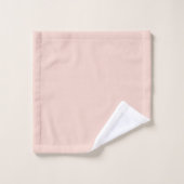 Aangepaste naam goud folie blush roze rozen letter bad handdoek (Wasdoekje)