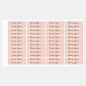 Aangepaste naam goud folie blush roze rozen letter labels (Vel)