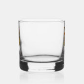 Aangepaste naam goud folie blush roze rozen letter whisky glas (Links)