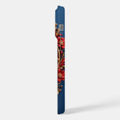 Aangepaste naam Gouden Hart Frame Met Parel Kraal iPhone Hoesje (Linkerkant)