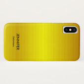 Aangepaste naam gouden verloop Case-Mate iPhone case (Achterkant (horizontaal))