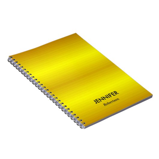 Aangepaste naam gouden verloop notitieboek (Rechterzijde)
