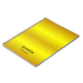 Aangepaste naam gouden verloop notitieboek (Linkerzijde)