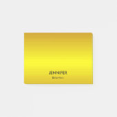 Aangepaste naam gouden verloop post-it® notes (Voorkant)