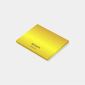Aangepaste naam gouden verloop post-it® notes (Schuin)