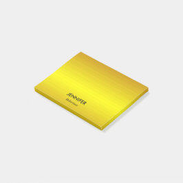 Aangepaste naam gouden verloop post-it® notes