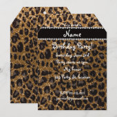 Aangepaste naam goudglittersplaat kaart (Voorkant / Achterkant)