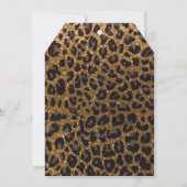 Aangepaste naam goudglittersplaat kaart (Achterkant)