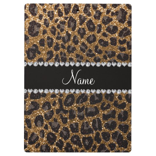 Aangepaste naam goudglittersplaat klembord (Achterkant)