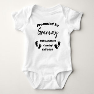 Aangepaste naam Grammy Promoted Baby Reveal Bodysu Romper