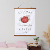 Aangepaste naam Granaatappel Fruit Kitchen Art Hangend Wandkleed (Slaapkamer)