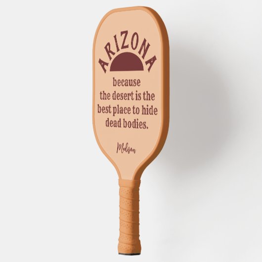 Aangepaste naam grappig ARIZONA Pickleball Paddle (Links)