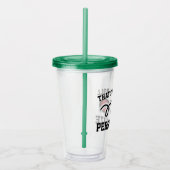 Aangepaste naam grappig bolletjes acryltumglas acryl drinkbeker (Rechts)